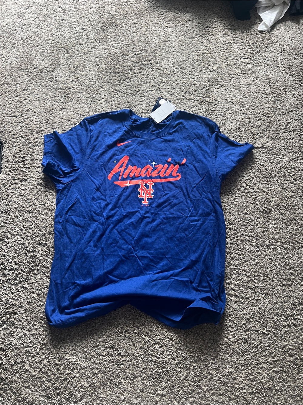 Nike Men’s Royal Blue 'Amazin'' New York Mets Graphic Tee